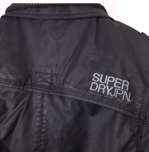 Mens Superdry Double Blacklabel Wax Coat