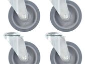 16 pcs Bolt Hole Swivel Casters 100 mm