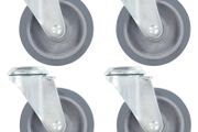 16 pcs Bolt Hole Swivel Casters 100 mm