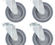 16 pcs Bolt Hole Swivel Casters 100 mm