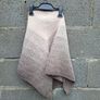 Handmade crochet triangle wool shawl wrap. Beige gradient ombre shawl Image 5