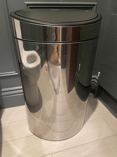 Brabantia Touch Bin 40L Brilliant Steel Excellent Condition