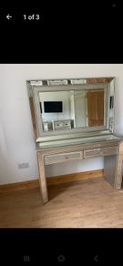 hall table and mirror