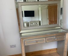 hall table and mirror