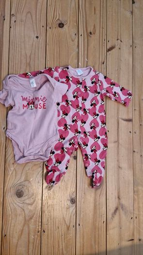 Minnie mouse vest and babygrow, never worn