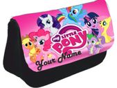 Personalized My Little Pony Pencil Case Make up bag School Birthday Gift Boys Girls with your own name on it! / back to school stationery