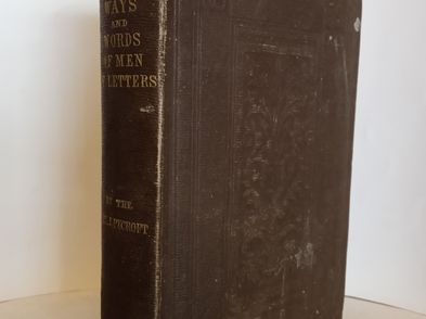Ways And Words Of Men Of Letters By Rev James Pycroft For Sale in ...