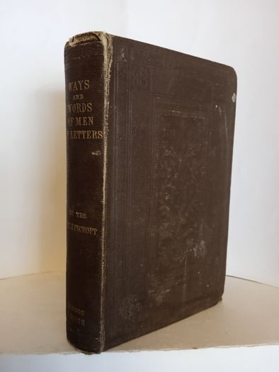Ways And Words Of Men Of Letters By Rev James Pycroft For Sale in ...