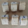 6 x Nicholas Mosse ceramic napkin holders Pansy pattern "seconds" FREEPOST Image 3