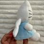 Hello Kitty Beanie TY Sanrio Blue Dress Pink Flower Angel Plush 2009 Used Dirty Please look at the pictures Image 7