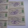 10 Vintage Cheques from Bank of Ireland with Consecutive numbers (1957) Image 3