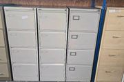 40 second-hand 4 drawer filing cabinets.