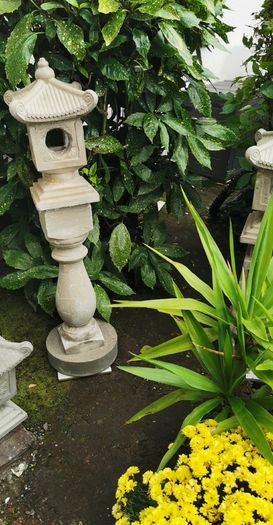 Asian Garden ornament -japanesse style pagoda on pedestal