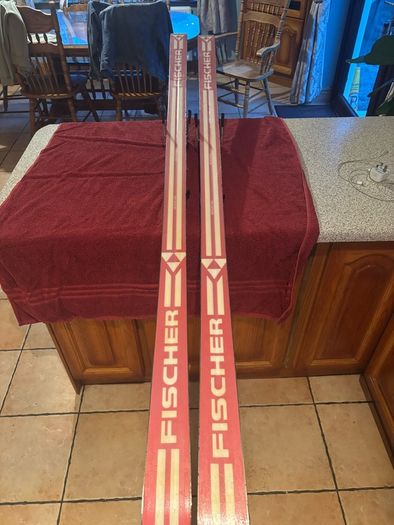 Vintage Fischer RC4 Super G Skis 191cm Original Marker Bindings
