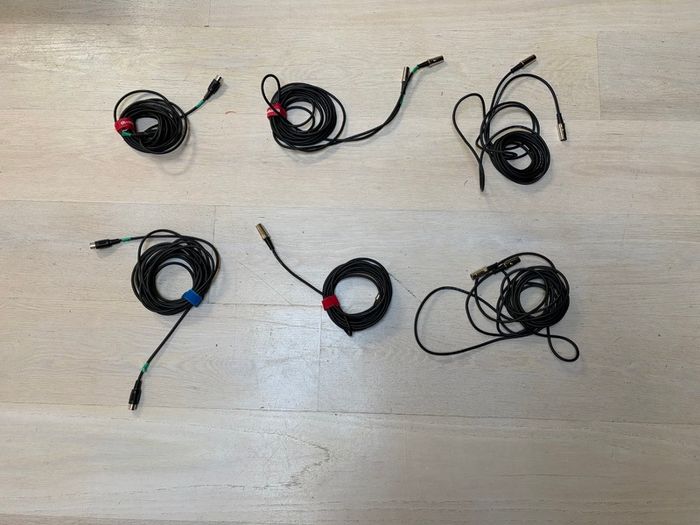 Set of 6 Midi 5-Pin cables