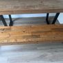wooden table and bench Image 6