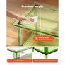 Acrylic Coffee Table, 2 Tiers Center Table with Storage Shelf, Modern Rectangle Acrylic Coffee Desk, Ideal for Dining Room, Kitchen Island Image 4