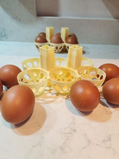 egg rack stackable 3d printed