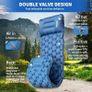 Sleeping Pad - Ultralight Inflatable Sleeping Mat with Built-in Foot Pump, Durable Compact Waterproof Camping Air Mattress for Camping, Backpacking, Hiking, Tent Trap Traveling Image 2