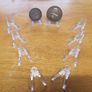 Coins/medals Etc - 10 X Clear Acrylic Display Stands Image 2