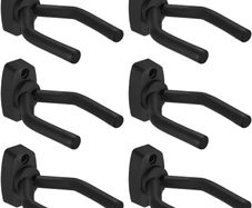 NEW SALE | 6 Pack Guitar Wall Mount Hangers, Guitar Display Holder, Ukulele Hooks for Wall, Bass Stand Wall, Wall Bracket Fits All Size Electric Guitar, Classical Acoustic Guitar, Mandolin, Banjo, Violin