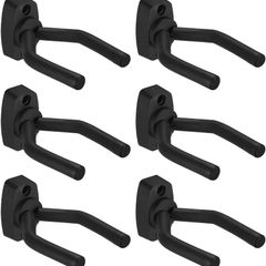 NEW SALE | 6 Pack Guitar Wall Mount Hangers, Guitar Display Holder, Ukulele Hooks for Wall, Bass Stand Wall, Wall Bracket Fits All Size Electric Guitar, Classical Acoustic Guitar, Mandolin, Banjo, Violin