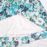 Isle Collection Blue Teal Yellow Floral Print Chiffon A-Line Midi Skirt 10UK/38EU Image 5