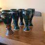 lovely set of wine goblets. Clonmacnoise pottery, great condition. Image 2