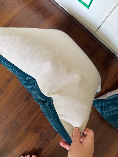 Luxurious Teal Cushions feather filled