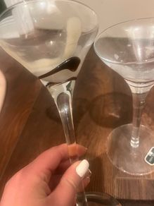 2 glass Candle holders newgrance living