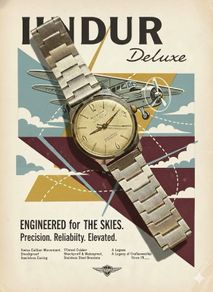 1960s Swiss Indur De Luxe Watch