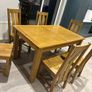 140cm-180cm Oak Extendable Dining Table Image 2