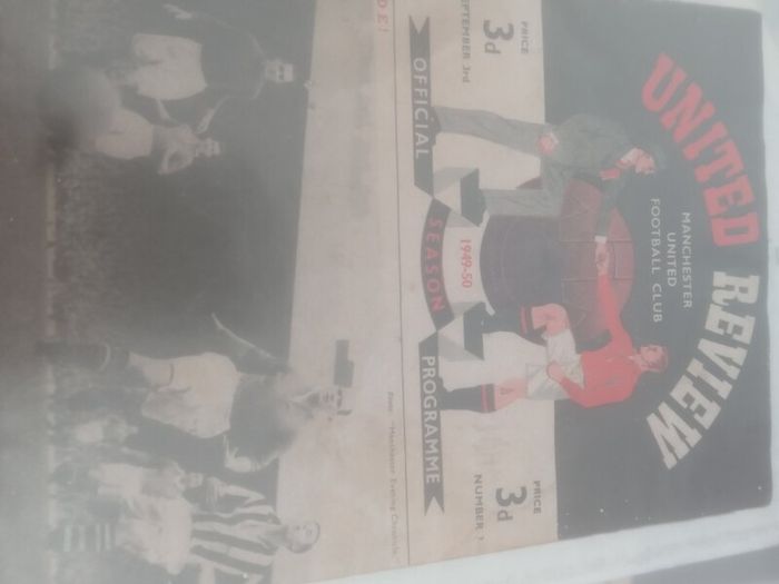 Rare Manchester United Programmes