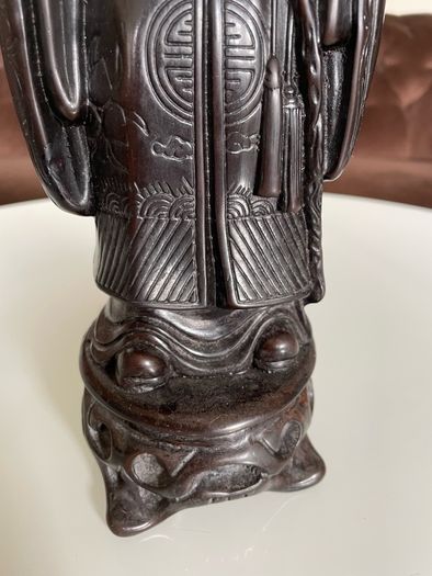 Rare Vintage Resin Asian Japanese Statue Fukurokuju Lucky God