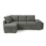 STACY Dark Grey Sofa Bed with Storage + 2 Poufs Image 3