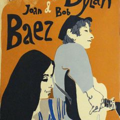 Bob Dylan & Joan Baez - In Concert - Rare Mini Print/Poster