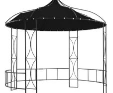 Gazebo 300x290 cm Anthracite Round