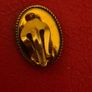 Thomas Mott Clip On Earrings Mid Century Hand Painted Georgian Lady In Hat. Image 10