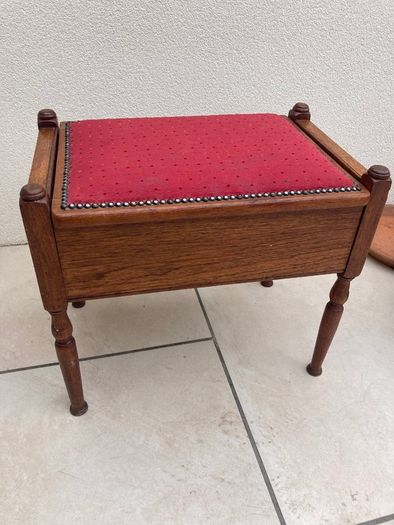 Antique Piano Stool.