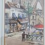 Original watercolor and ink by French artist Louis Tellier Image 4