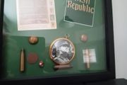 Irish memorabilia shadow box