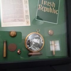 Irish memorabilia shadow box