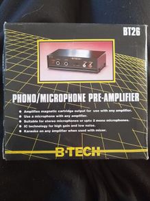 B-Tech BT26 Preamplifier + cable