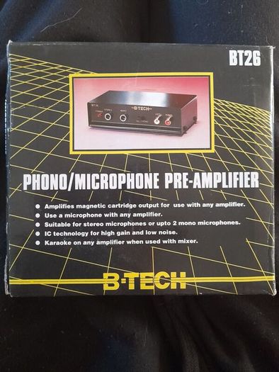 B-Tech BT26 Preamplifier + cable