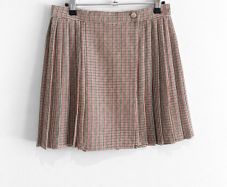 New Primark Pleated Houndstooth Check Mini Skirt