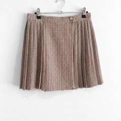 New Primark Pleated Houndstooth Check Mini Skirt