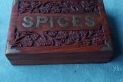 Beautiful hand carved Indian spice box