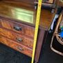 Antique Victorian Walnut Mirrored Vanity Dresser Image 7