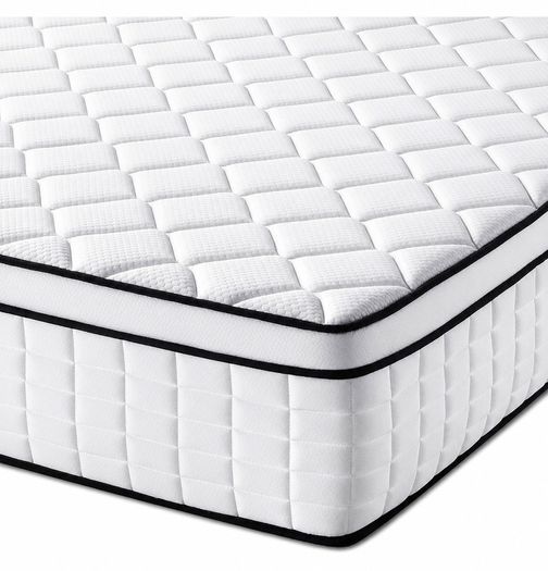 King Size Mattress 5FT Memory Foam Pocket Sprung Orthopedic King Mattresses Breathable, Motion Isolation, Medium Firm, 150x200x25cm