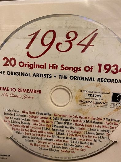 Birthday CD 1934